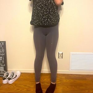 Lightly worn charcoal grey leggings